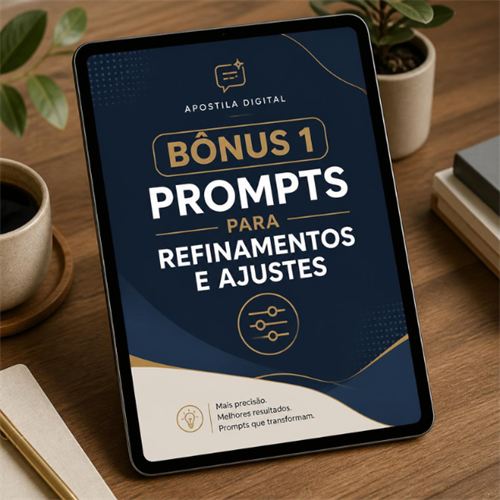 Capa do bônus 1: prompts para refinamentos e ajustes
