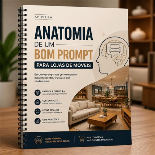 Capa do módulo 3: Anatomia de um bom prompt para lojas de móveis